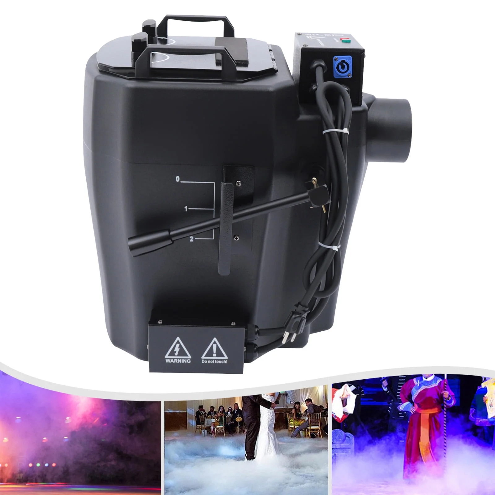 48*48.5*47cm 6000W Dry Ice Fog Machine Low Lying Smoke Machine Effect For Wedding Party Large Stage Performances Parties - Image 4 48*48.5*47cm 6000W Dry Ice Fog Machine Low Lying Smoke Machine Effect For Wedding Party Large Stage Performances Parties - Image 4