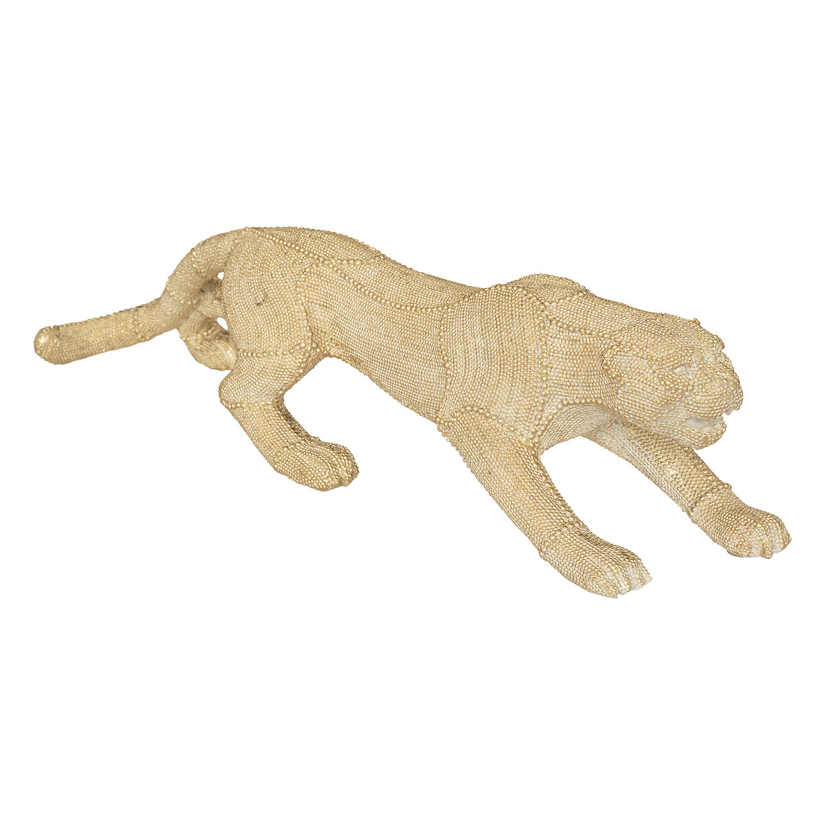 Statue "Panther", resin Gilt, H.15 cm