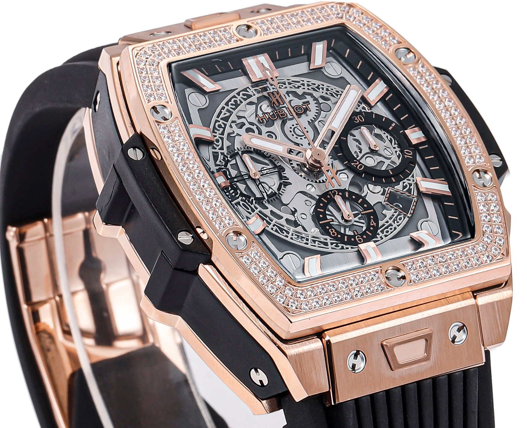 Hublot Spirit of Big Bang Textured Rubber Strap(1:1 replica) - Top club
