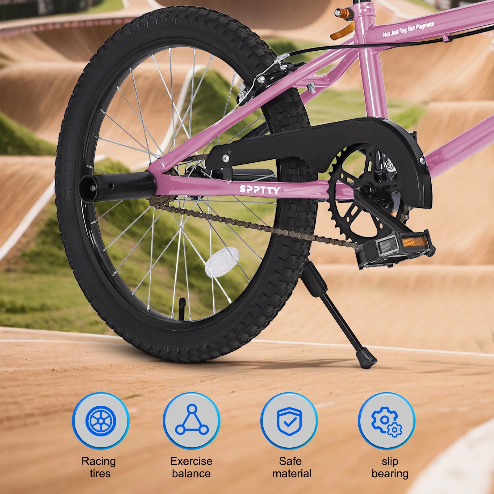 SPPTTY 20" Freestyle BMX Bike with 4 Pegs,Kids Bicycle for Teen Beginner, Age 7-14 Years,Multicolor - Image 32