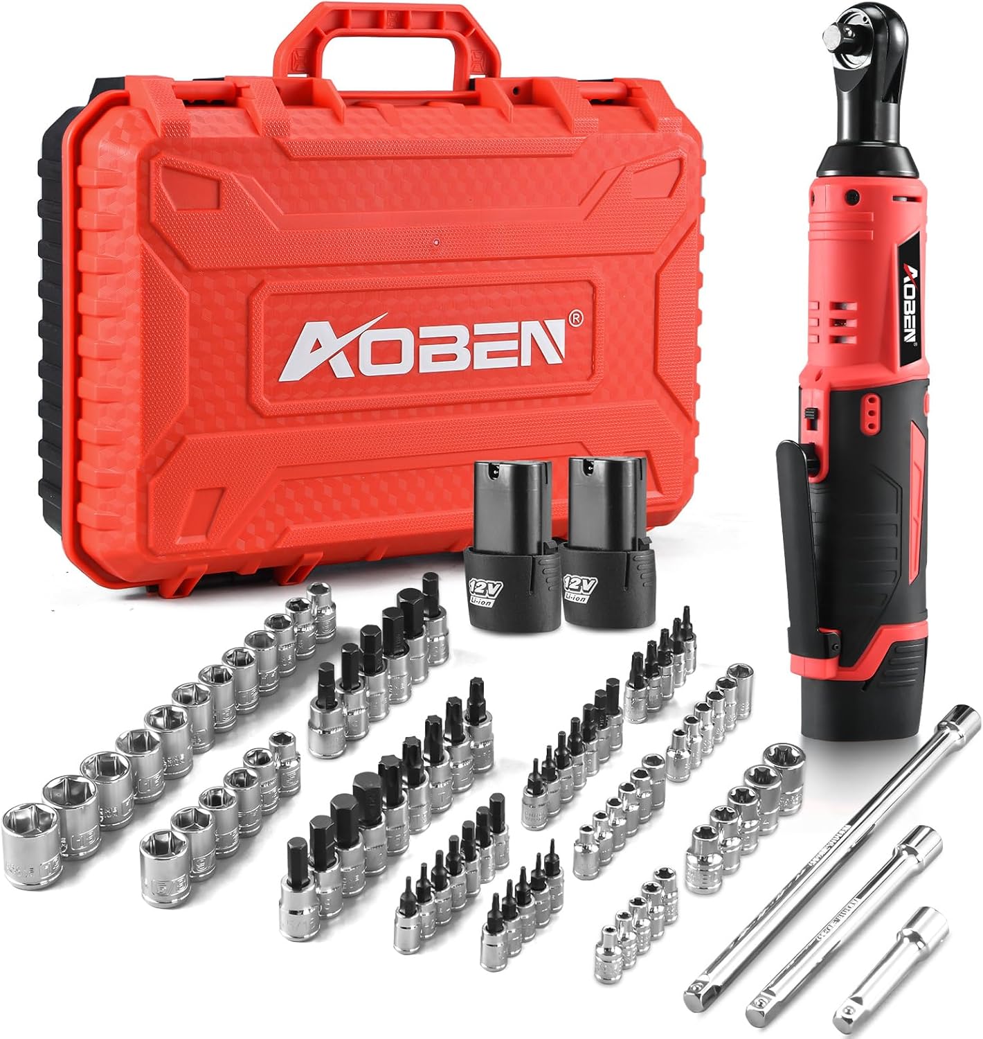 AOBEN Cordless Ratchet Wrench Kit,3/8