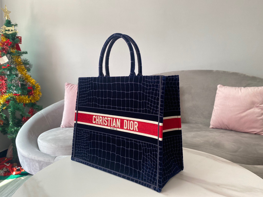 Christian Dior Large Dior Book Tote Red Blue, For Women, Women’s Handbags 16.5in/42cm CD1:1High-quality replica