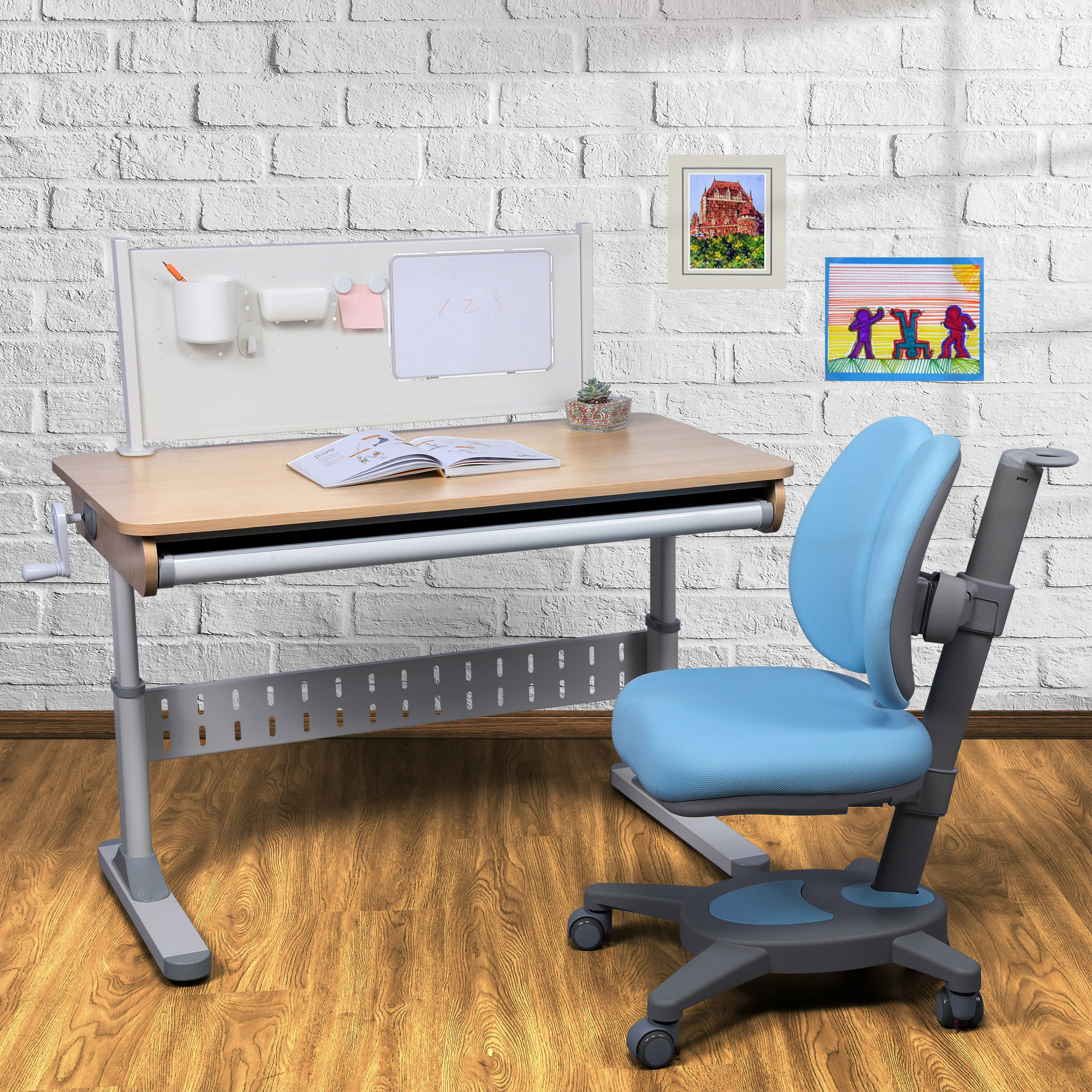 ApexDesk NK Series 43” Height Adjustable Desk and Chair Set - Image 2
