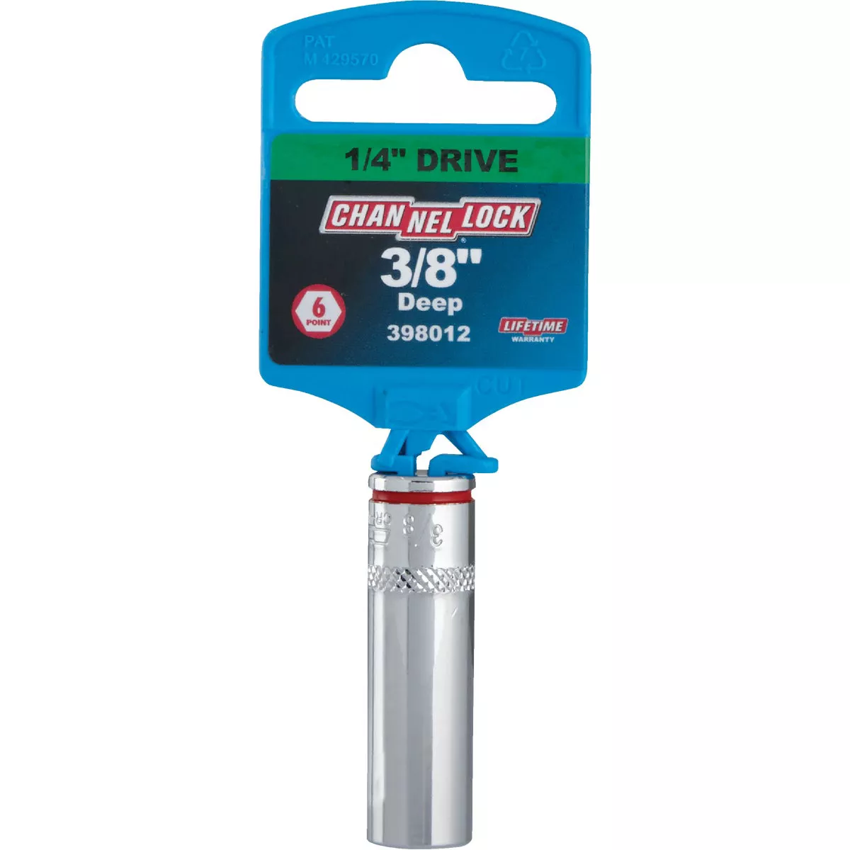 Channellock 1/4 In. Drive 3/8 In. 6-Point Deep Standard Socket