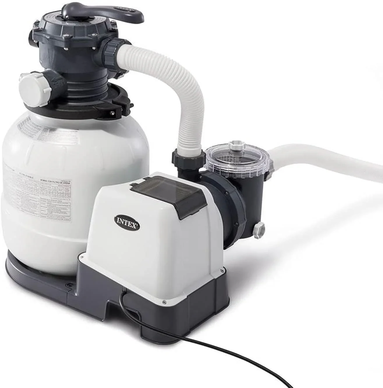 Intex Krystal Clear 16 Inch 3,000 GPH Above-Ground Pool Sand Filter Pump - 26651EG - Image 3 Intex Krystal Clear 16 Inch 3,000 GPH Above-Ground Pool Sand Filter Pump - 26651EG - Image 3