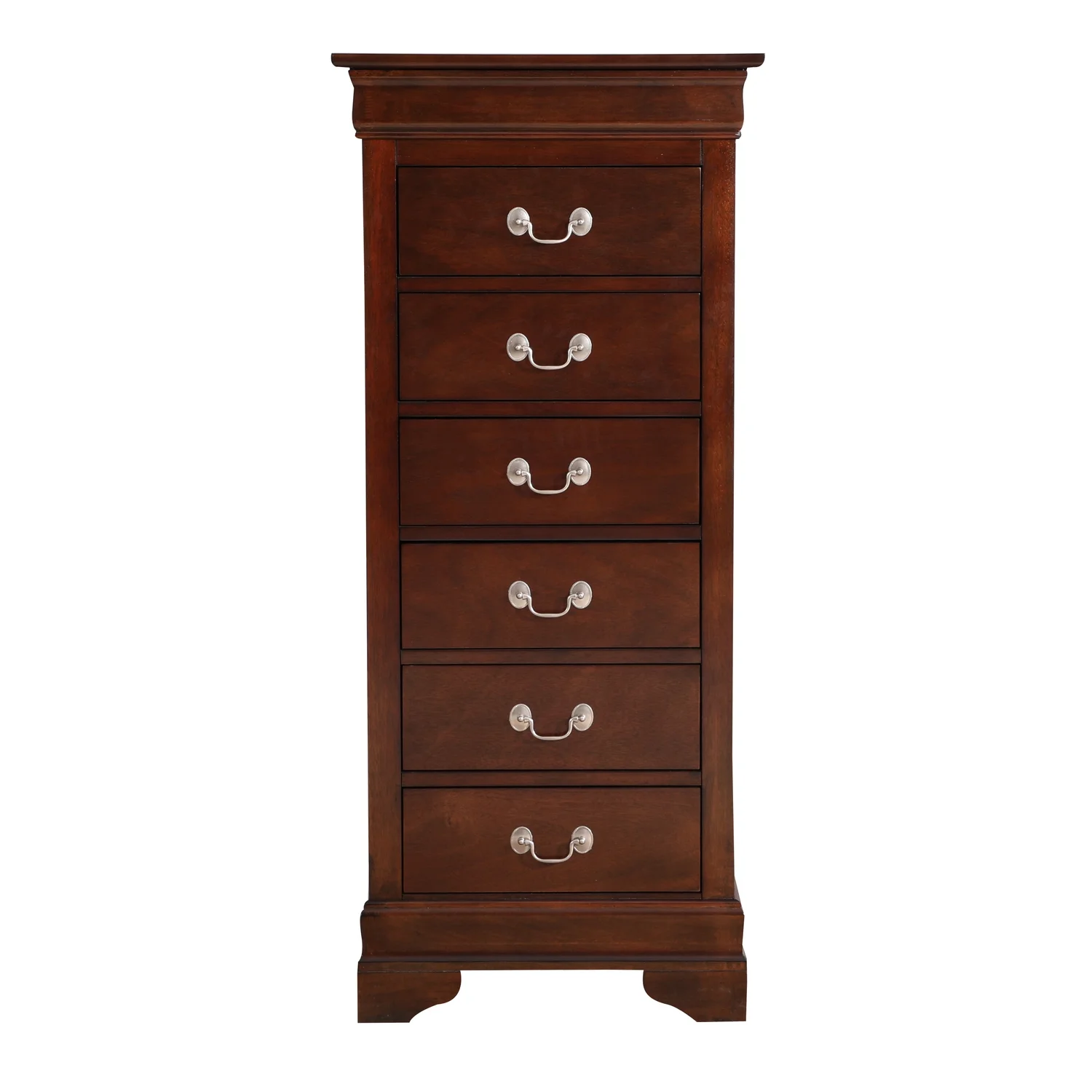 Glory Furniture Louis Phillipe 7 Drawer Lingerie Chest in Cherry - Image 63