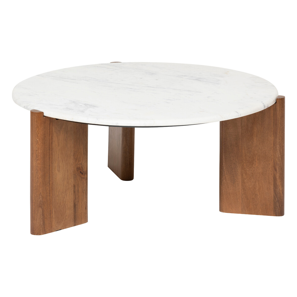 Coffee table "Nanda" Marble, White, 91.5x91.5x41.5 cm