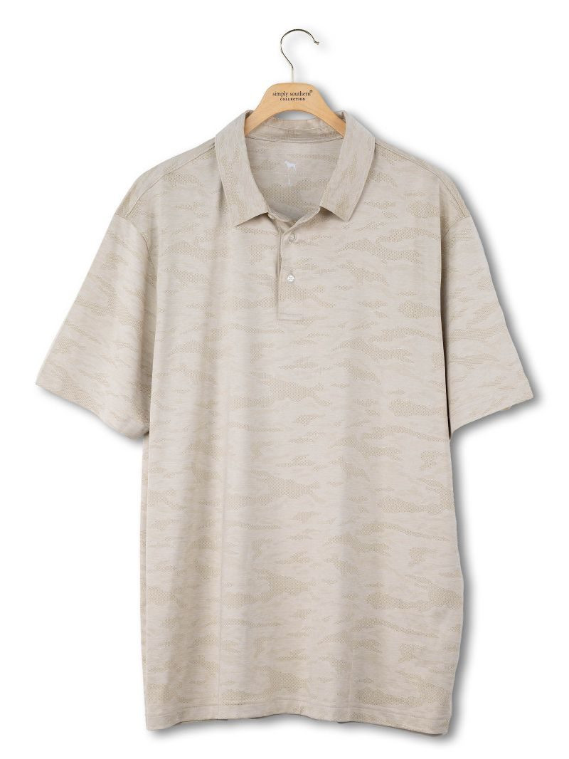 0126-MN-POLO-JCQ-BEIGE - Simply Southern Outlet
