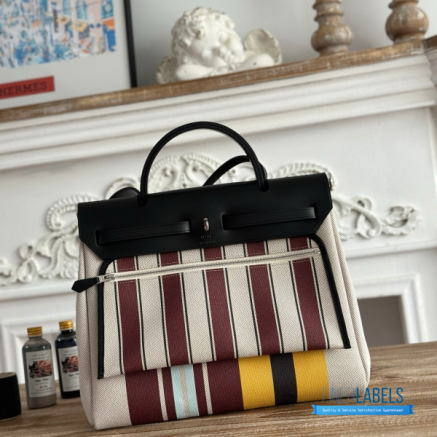 Hermès Herbag Zip 31 Bag | 31x25x10 cm | Luxury Canvas & Leather Shoulder Bag for Women | Spacious Everyday Hermès Tote1:1High-quality replica