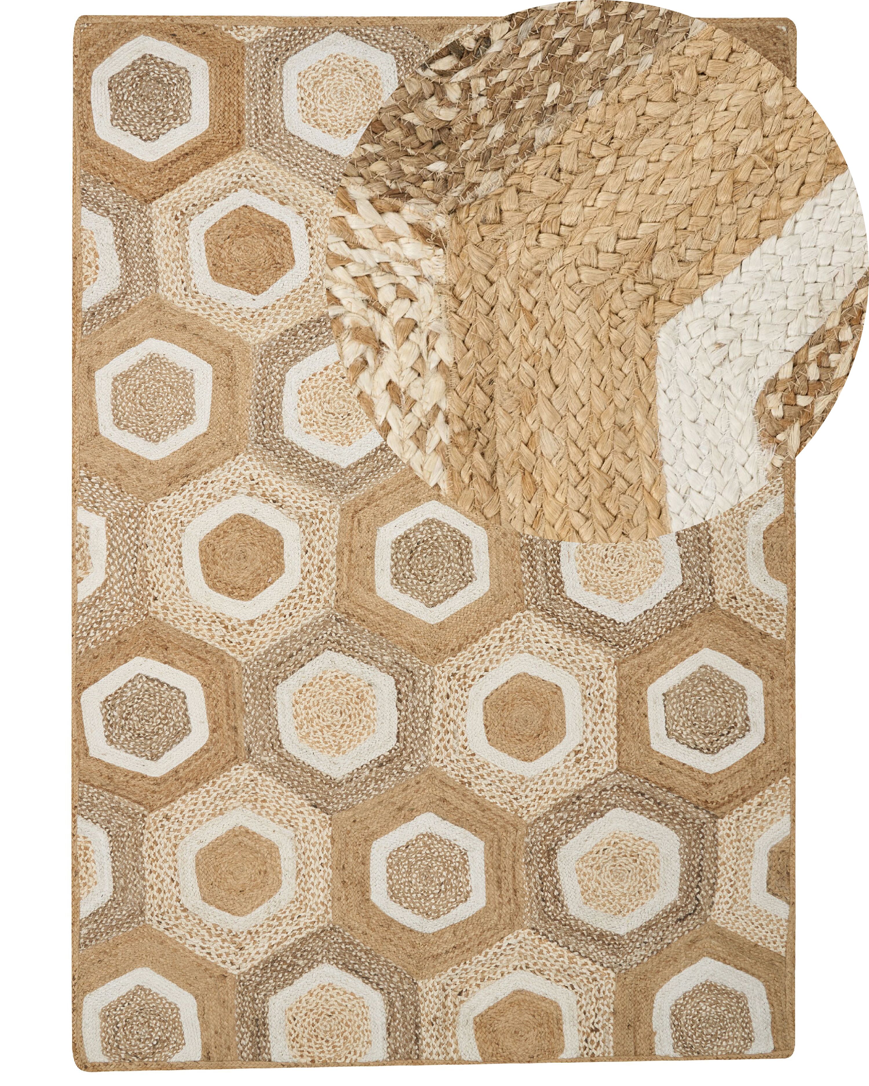 Rug BASOREN Beige 160 x 230 cm Jute
