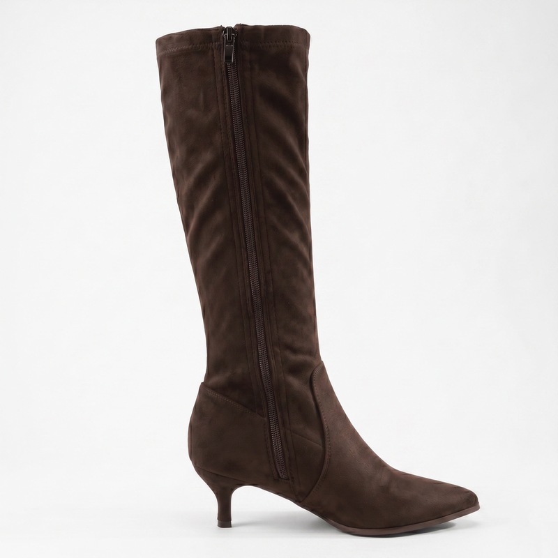 Amanda D'laurie Tall Faux-Suede Stretch Boot for Women - MIDNIGHT VELVET CATALOG