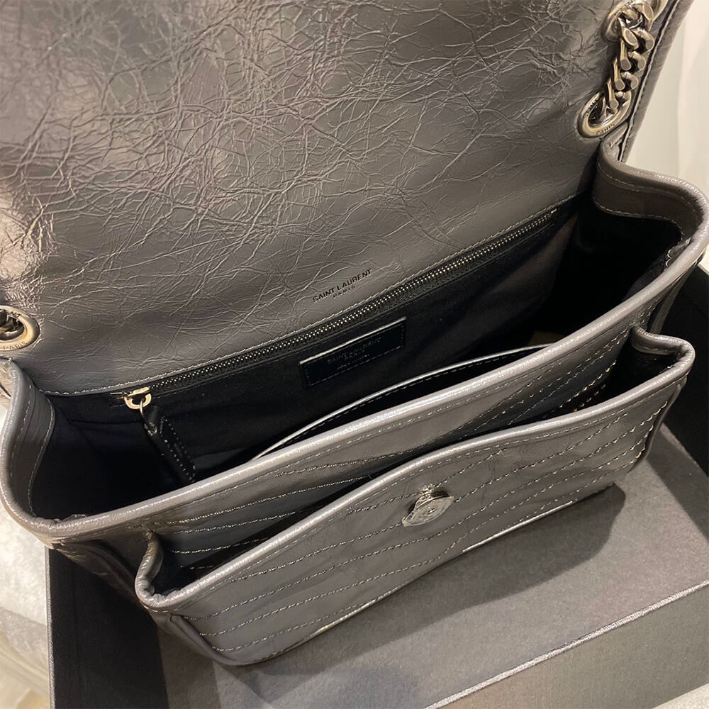 YSL SAINT LAURENT NIKI MEDIUM BAG IN CRINKLED VINTAGE LEATHER1:1High-quality replica