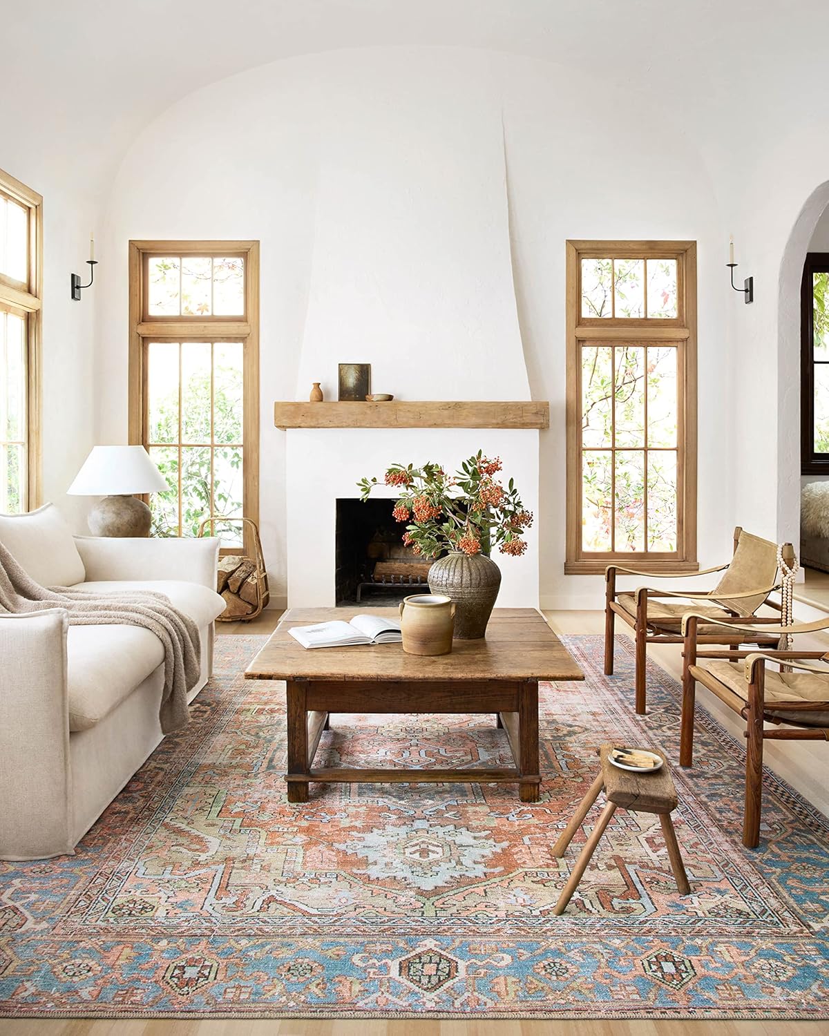 Loloi Loren Collection LQ-15 Terracotta/Sky 7'-6