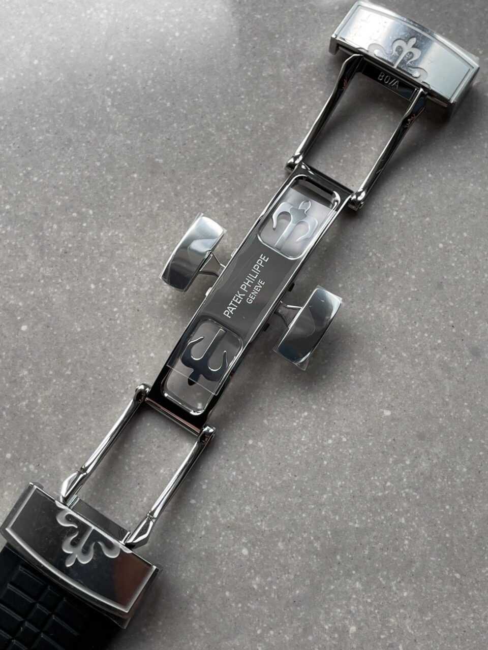 Replica PATEK PHILIPPE Aquanaut 5167 SS 3KF Best Edition Gray Dial on Black Rubber Strap A324 Super Clone V2 - Top club