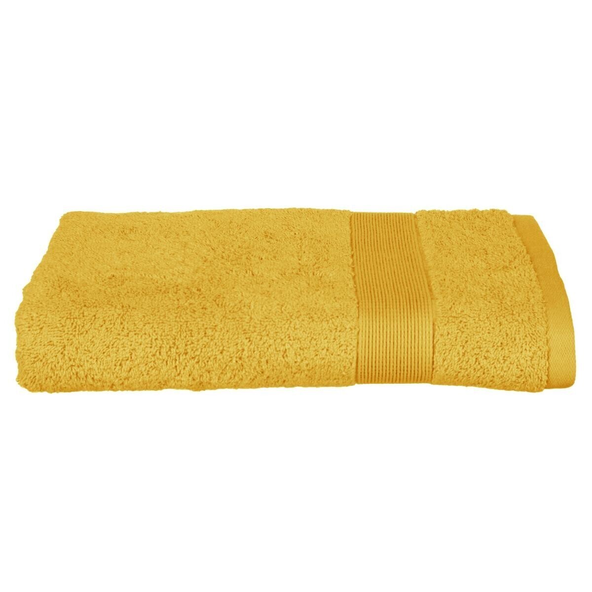 Shower towel "Essential", cotton Cotton, Yellow, 70x130 cm, 400 g/m&sup2;