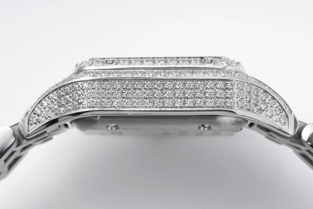 Cartier Cheetah Full of Diamonds Ladies 37MM-White Gold(1:1 replica) - Top club