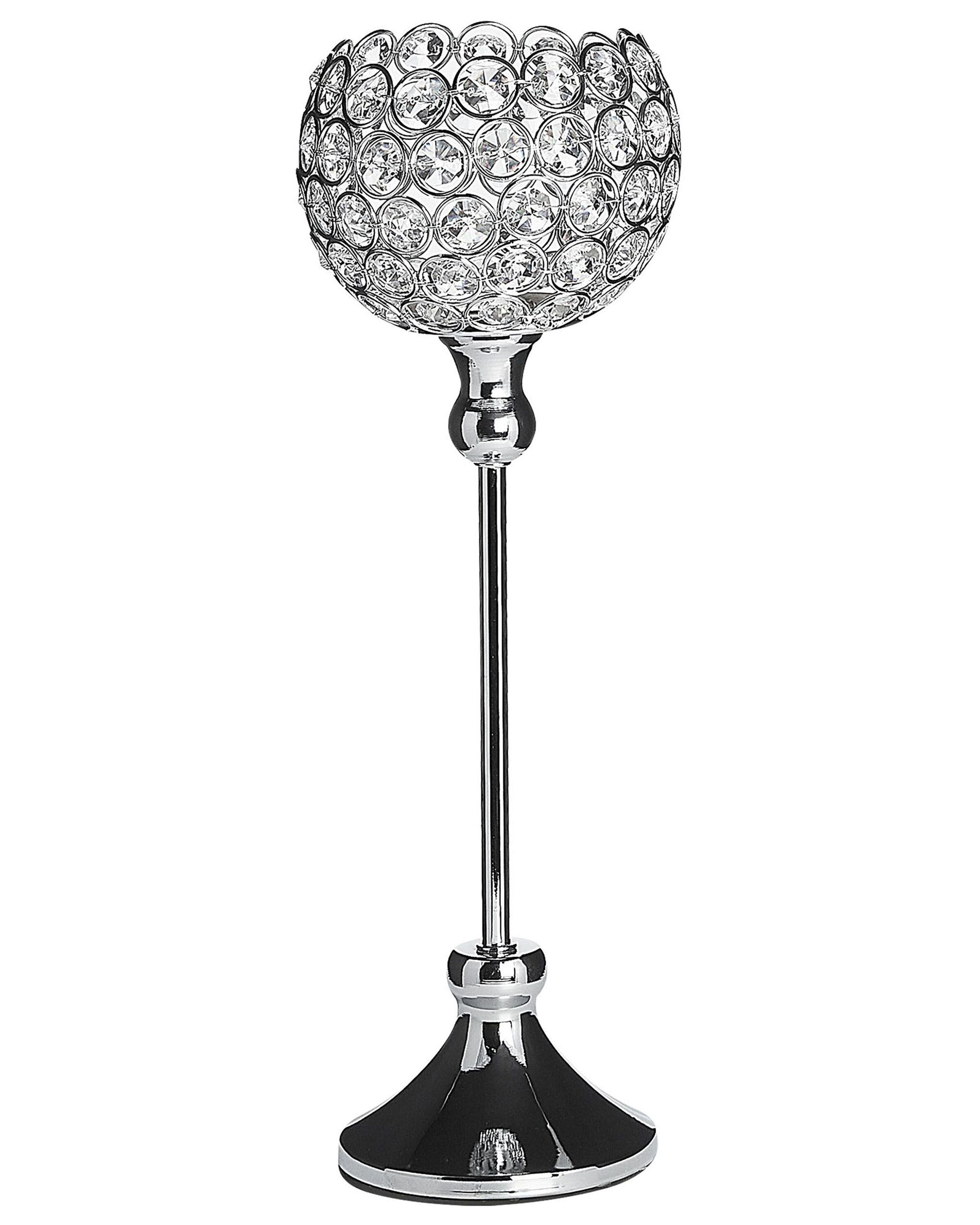 Candle Holder ESTERNAY Metal 27 cm Silver