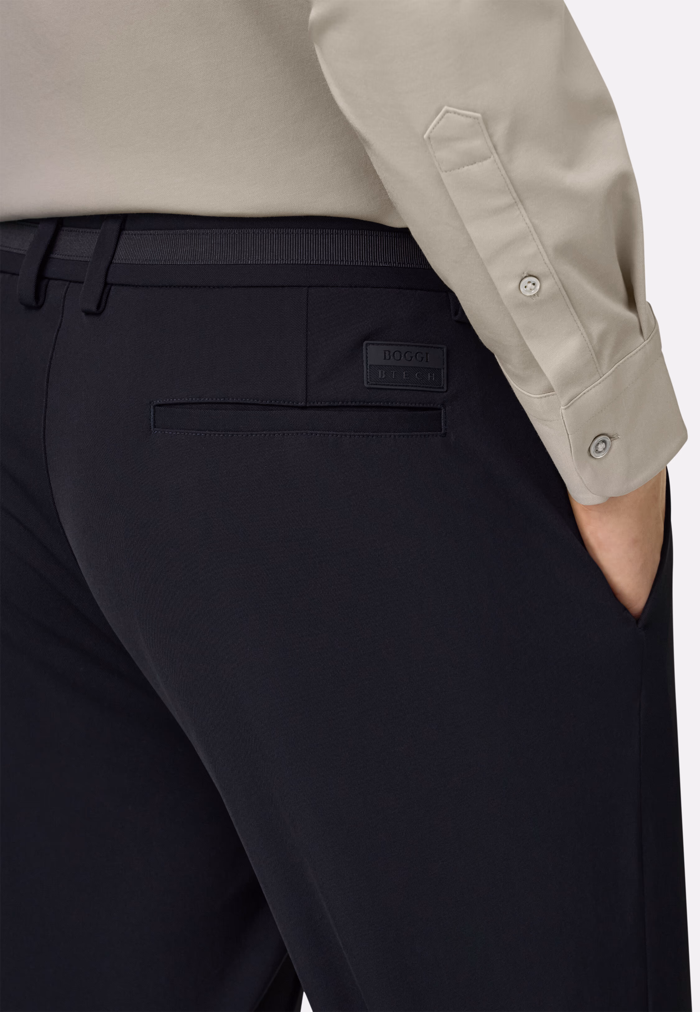 BOGGI B-Tech Stretch Nylon Trousers