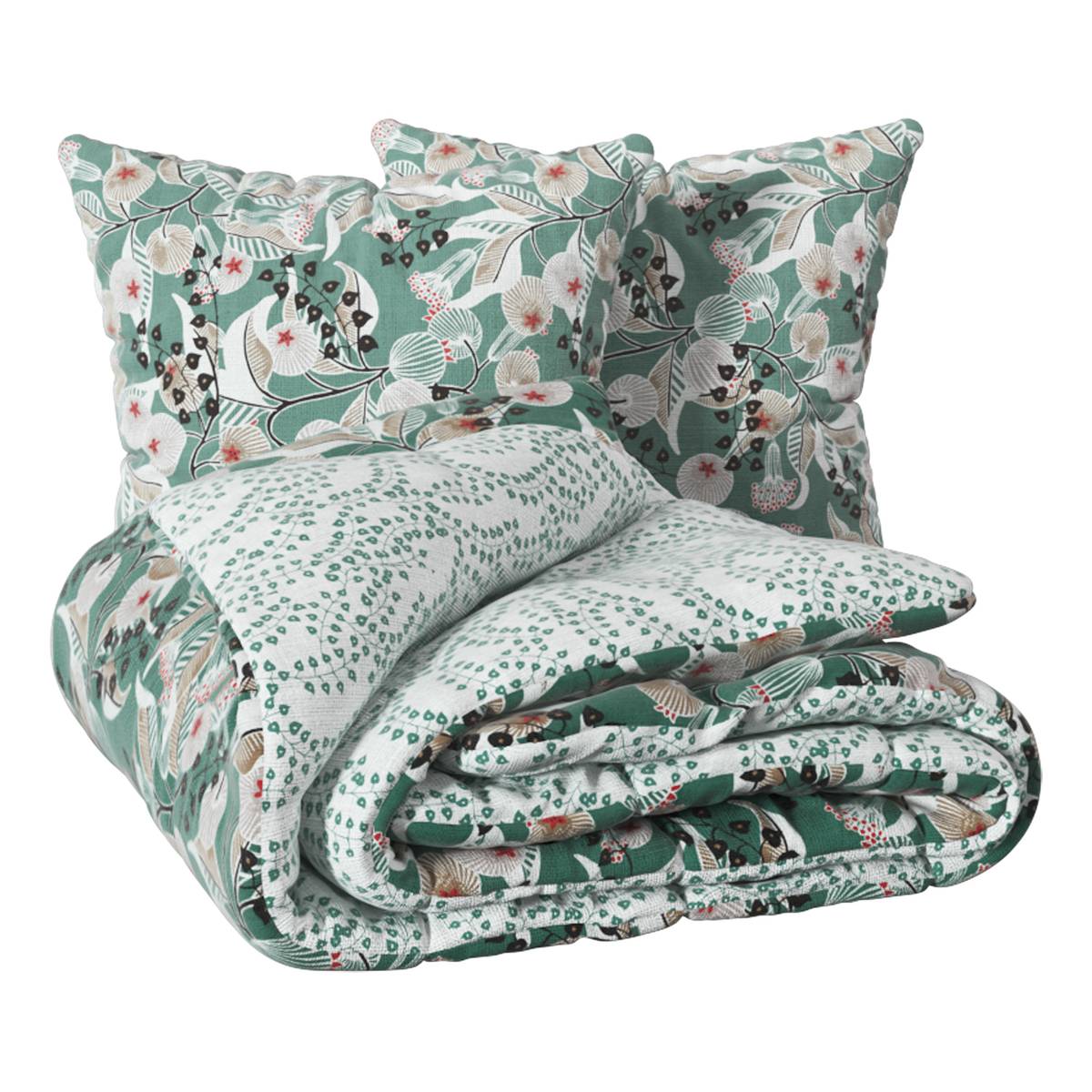 "Marine Vegetation" Bedding Set Celadon Green, 240x220 cm