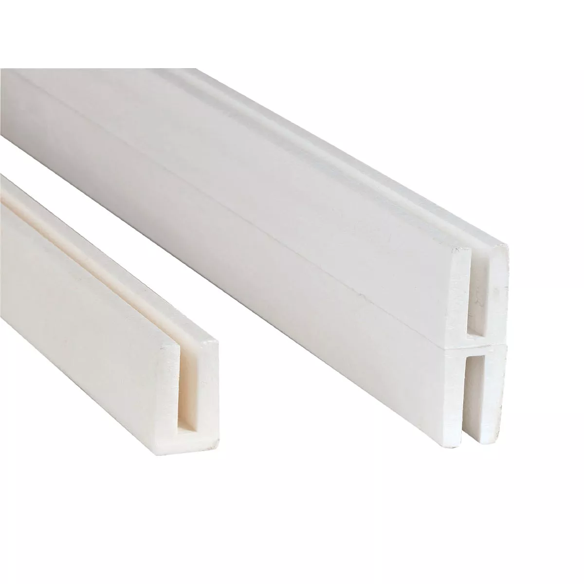 Deckorators 2-1/8 In W x 95-1/2 In L x 3/4 D White Vinyl Panel H-Divider