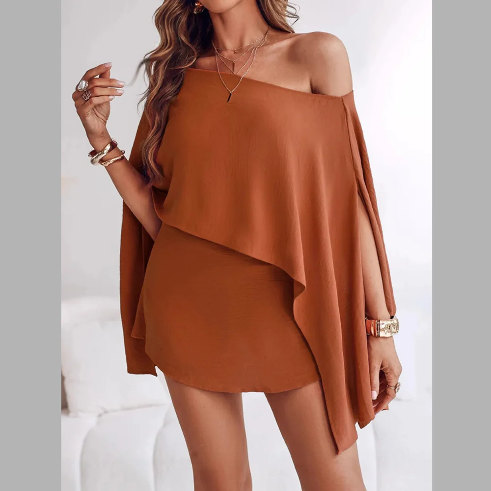 Side Slit Top and Mini Skirt Set - ZKZOOK