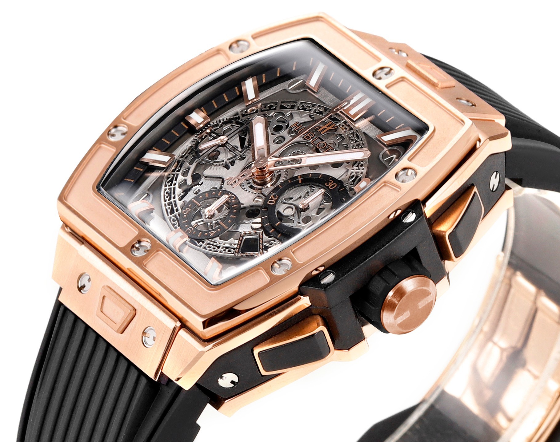 Hublot Spirit of Big Bang Textured Rubber Strap(1:1 replica) - Top club