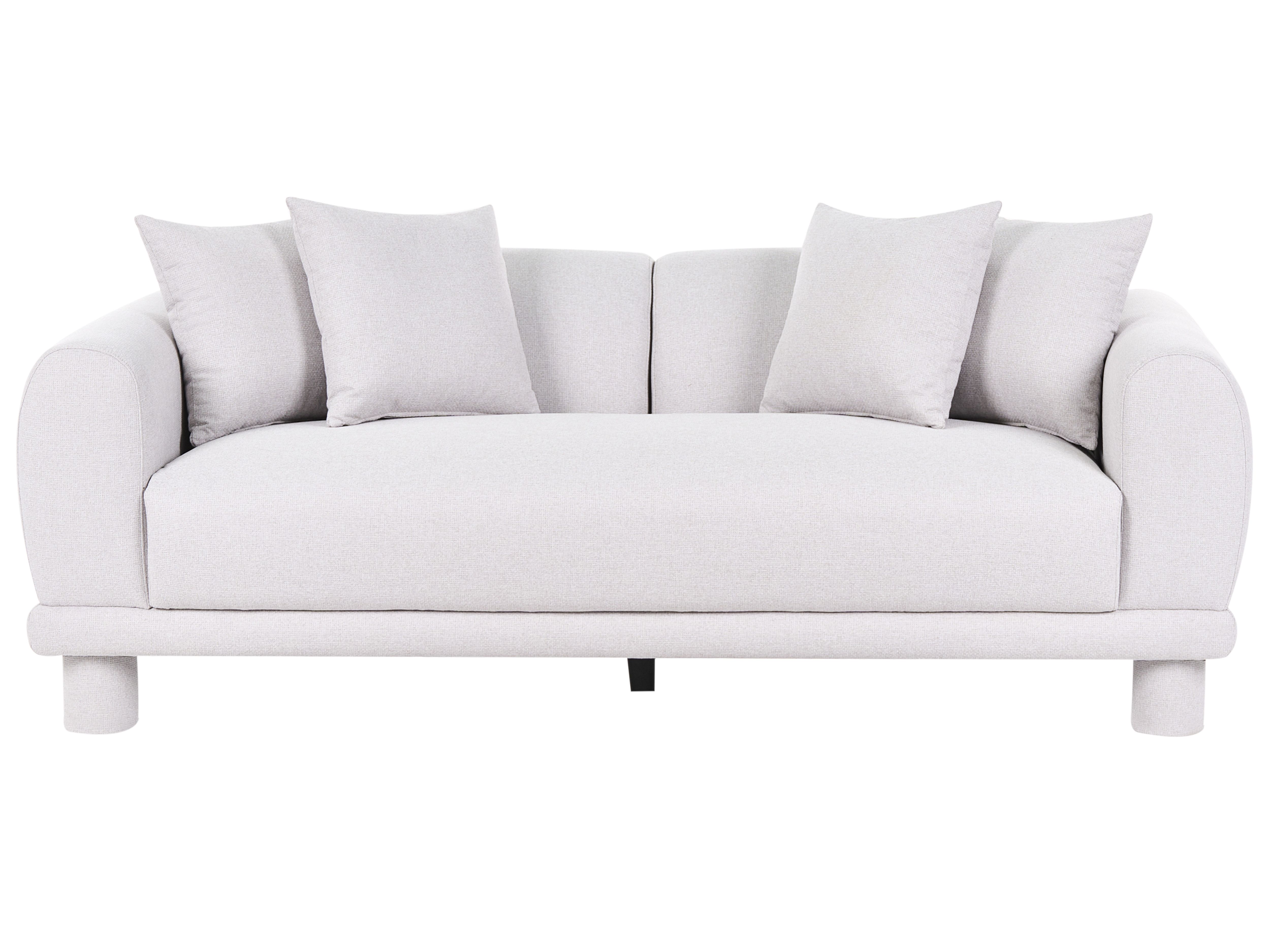 Sofa 3 Seater PORI Fabric Light Grey