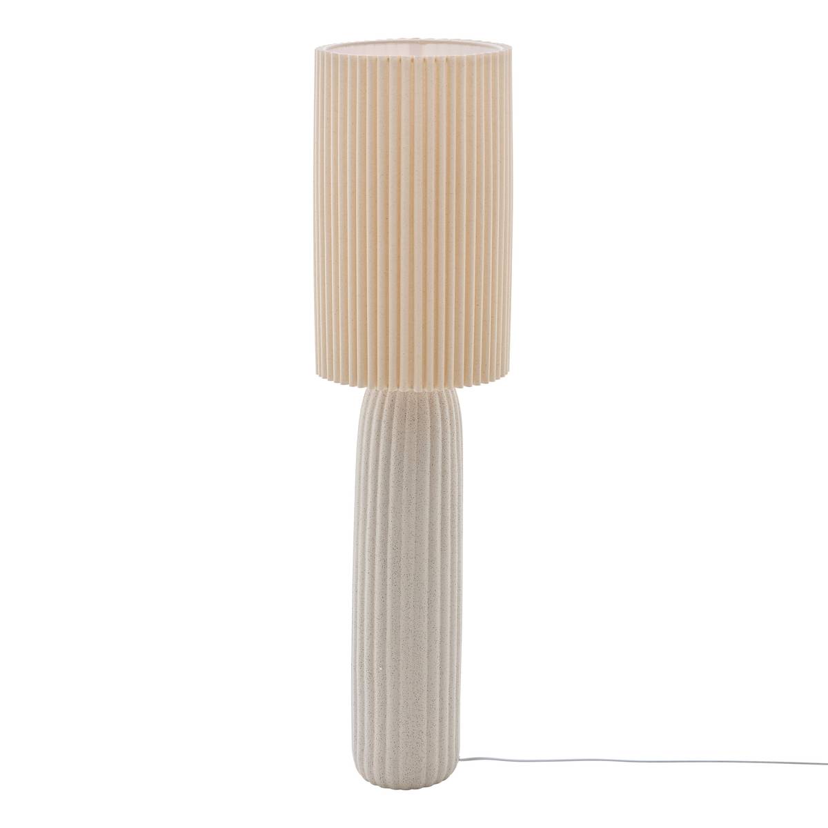 Floor Lamp "Kenan" Beige, H.122.5 cm