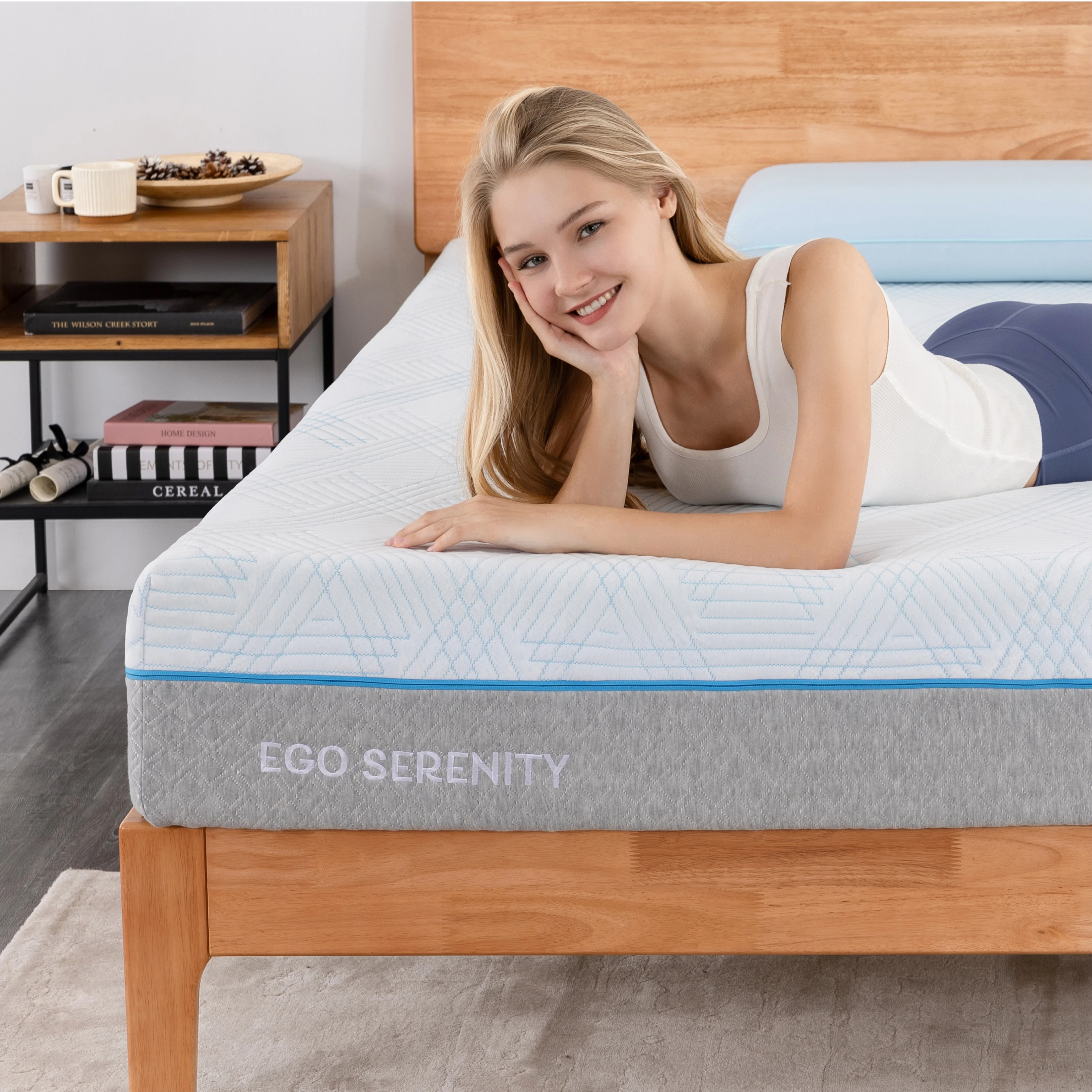 MLILY Queen Mattress, Gel Memory Foam 10" Mattress in a Box, Ego Serenity - Image 3