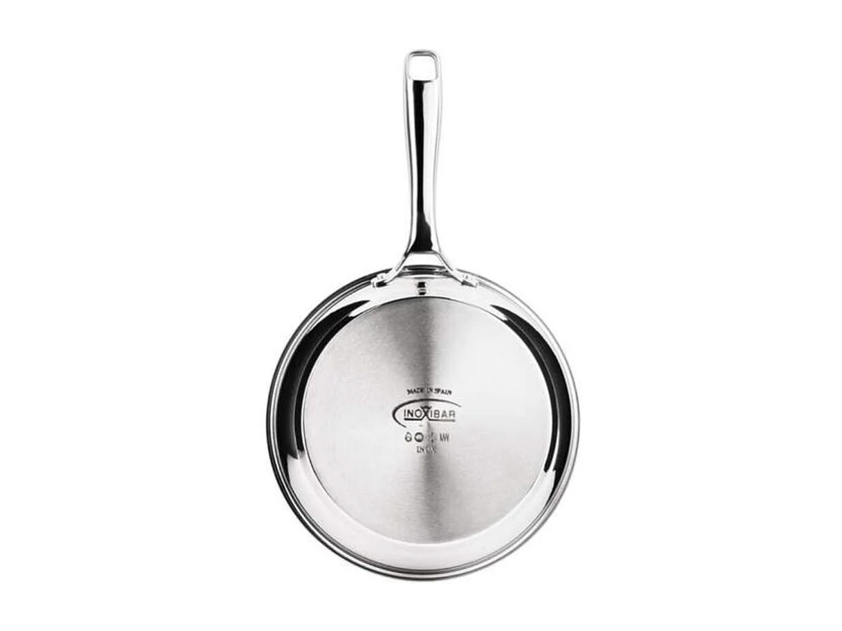 Poele - INOXIBAR - Ø 28 cm - Manche ergonomique - Tous feux dont induction - Inox