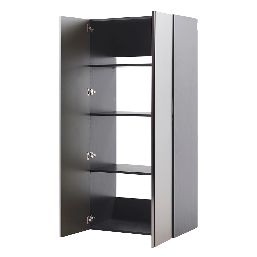 7-Piece Storage Cabinet Set, Modern Style Kitchen Furniture Set with Stand Cupboard and Console Table, Wall-Mounted or Free-standing Cabinet Set for Living Room, Kitchen, Dark Gray - Image 16
