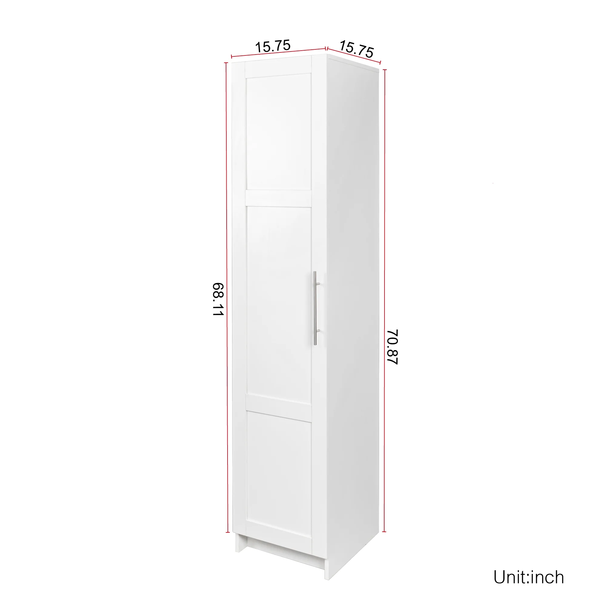Slim Tall Storage Cabinet,Pantry Cabinet with Doors Shelves Small Space for Kitchen Living Room Bathroom - Image 23