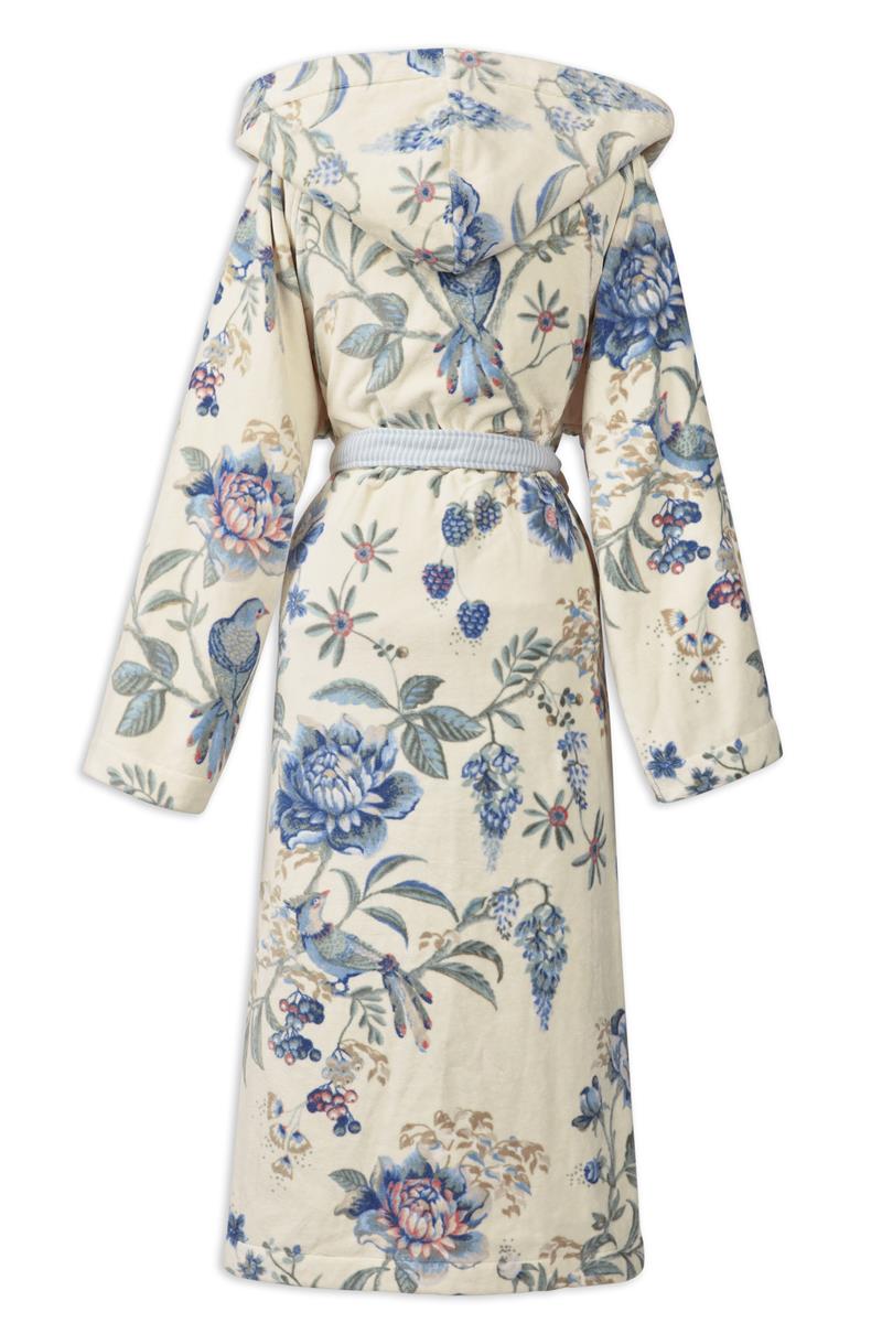 Pip Studio Secret Garden Badjas - WhiteBlue - S