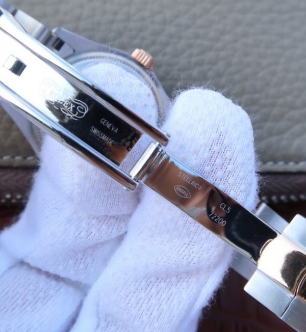 Replica Rolex DateJust 31mm 178383 Diamonds Bezel Roman Markers Brown Dial A2235 - Top club