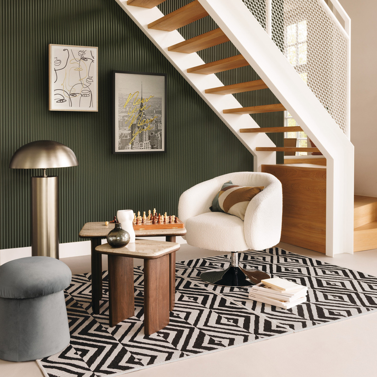 Cushion "Hary" Green, 30x50 cm