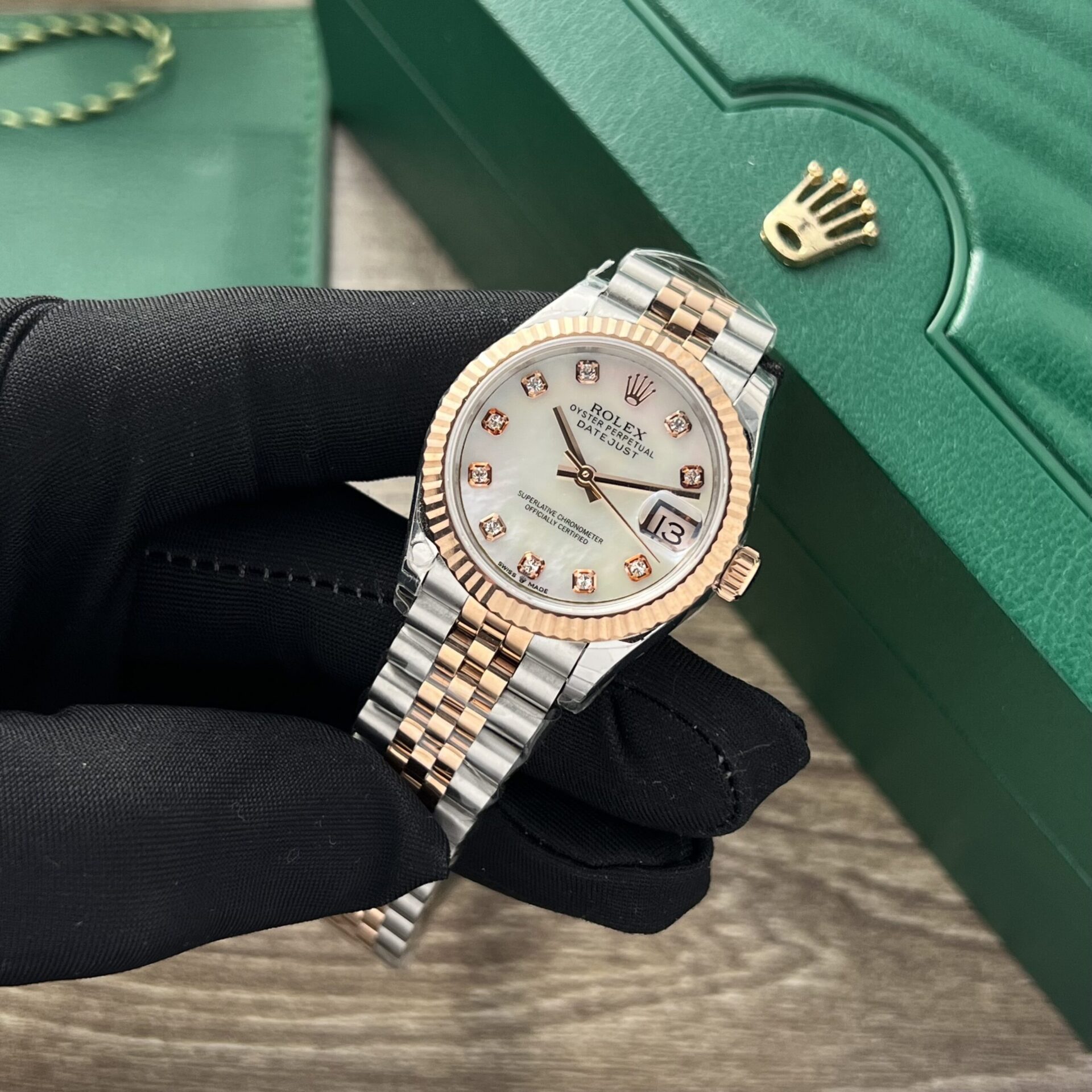 Rolex DateJust Fake Watch Womens Mother Of Pearl Dial 31mm - Top club