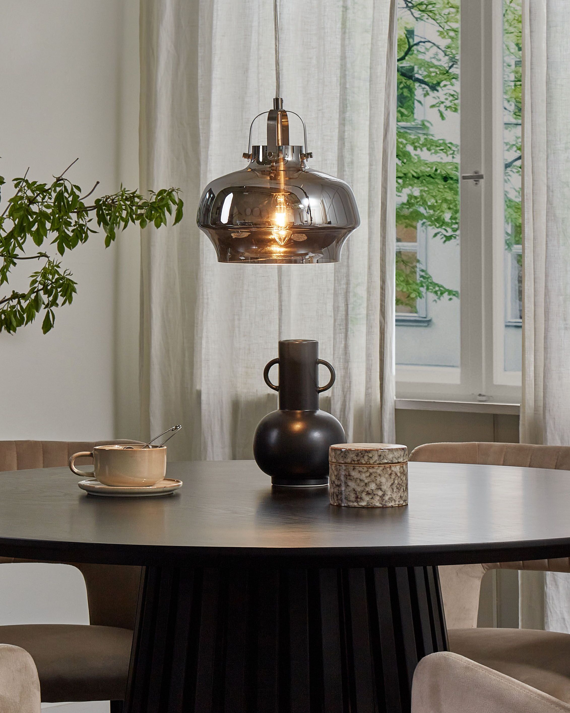 Pendant Lamp WILTZ Glass Light Grey