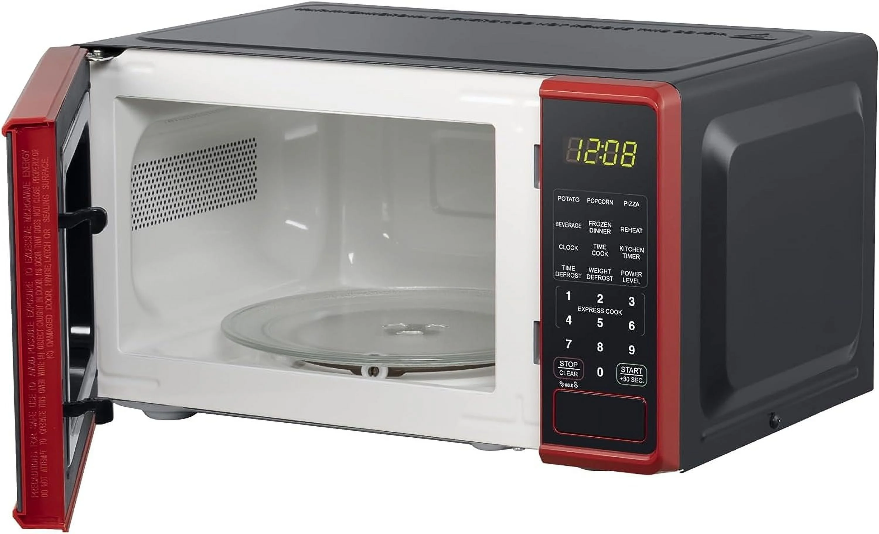 0.7 cu. ft. Countertop Microwave Oven, 700 Watts, New (Color : Red) - Image 5