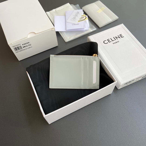 CELINE TRIOMPHE logo printed card holder wallet