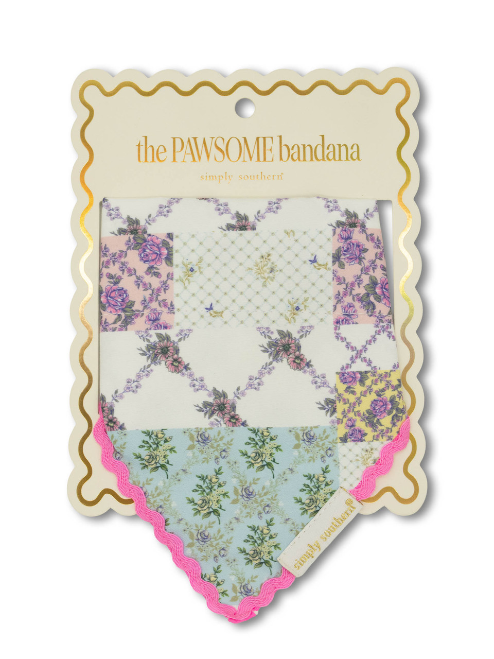 0126-PET-BNDN-PAWSOME-TRLPTCH - Simply Southern Outlet