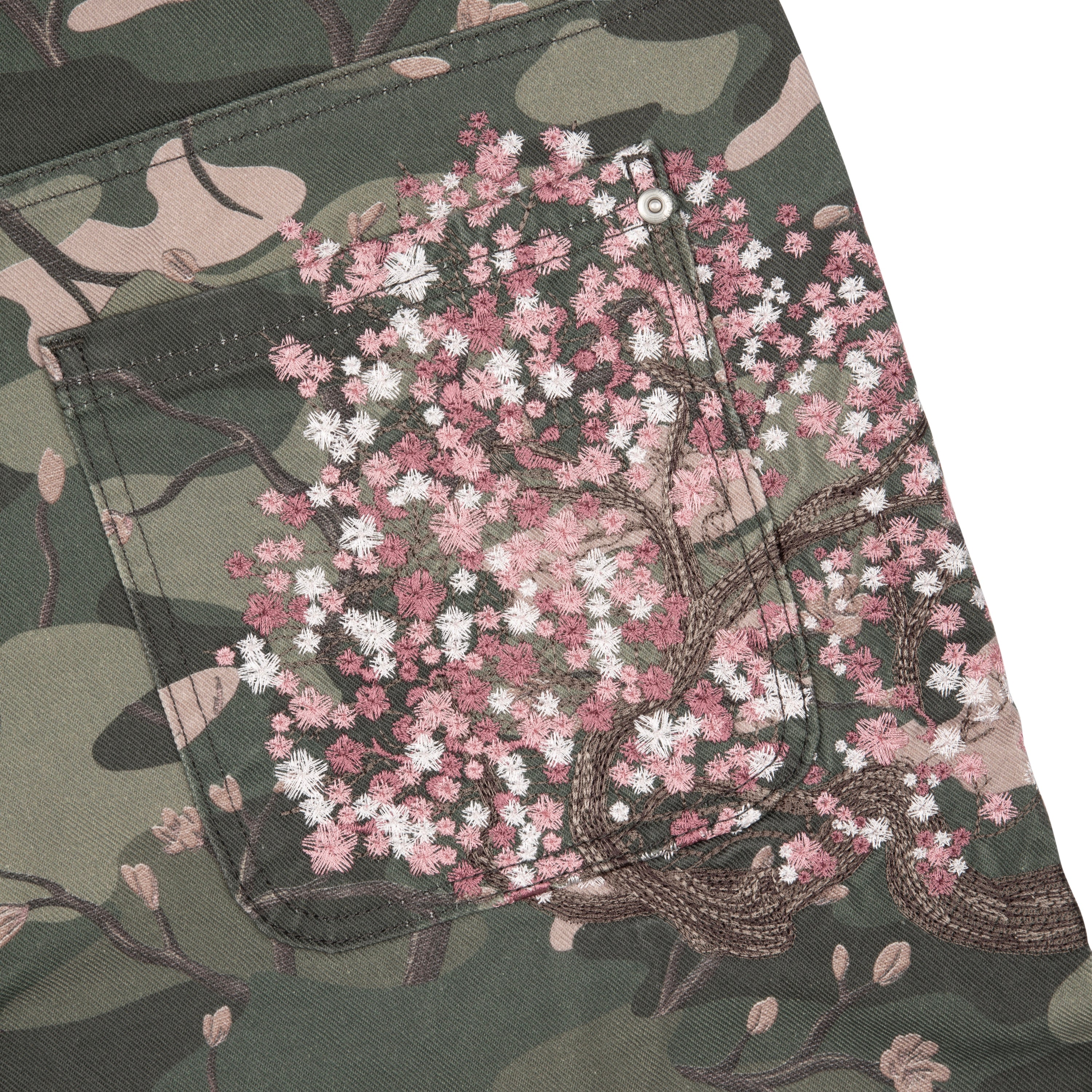 "blossom camo" Denim