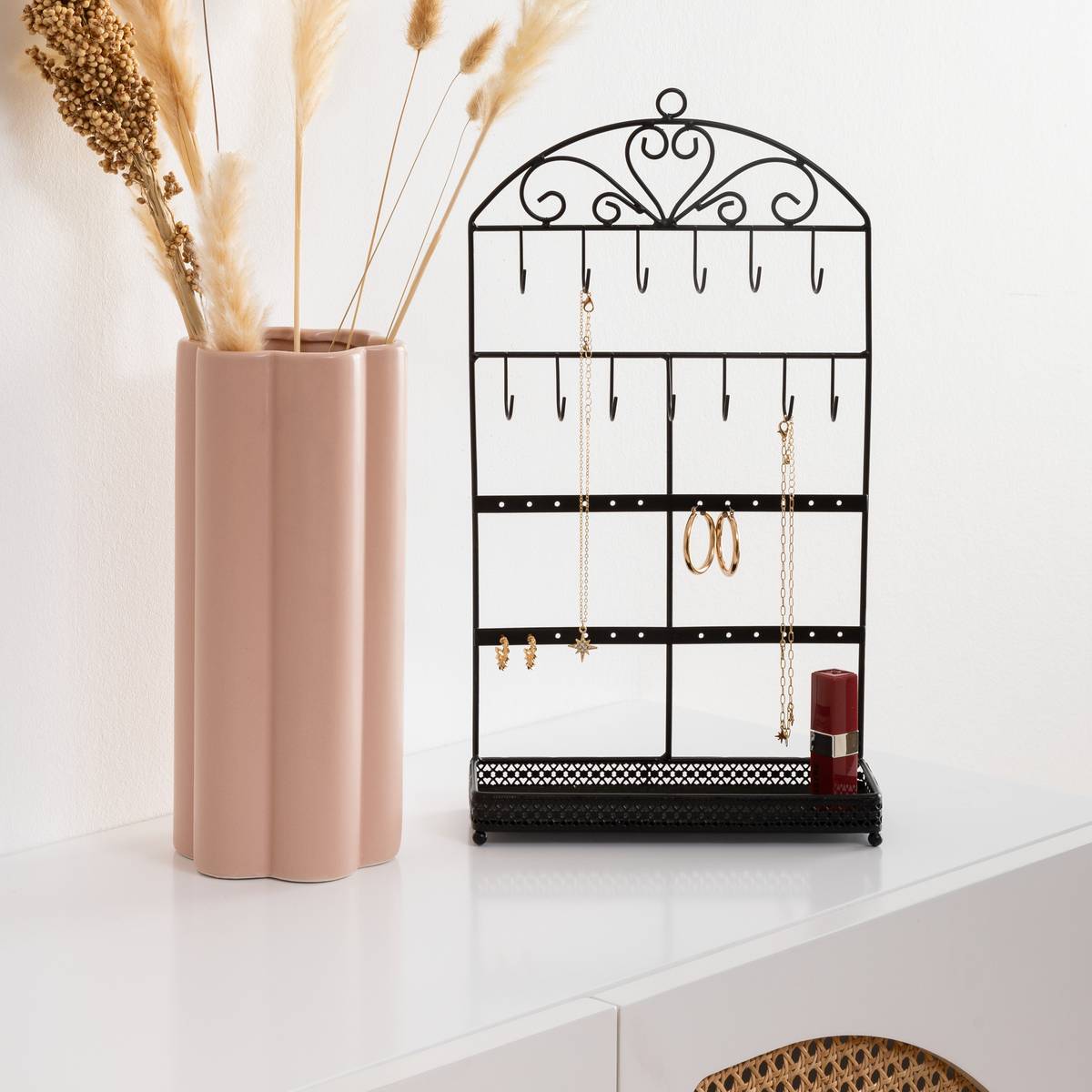 Jewellery holder, metal 23x14 cm