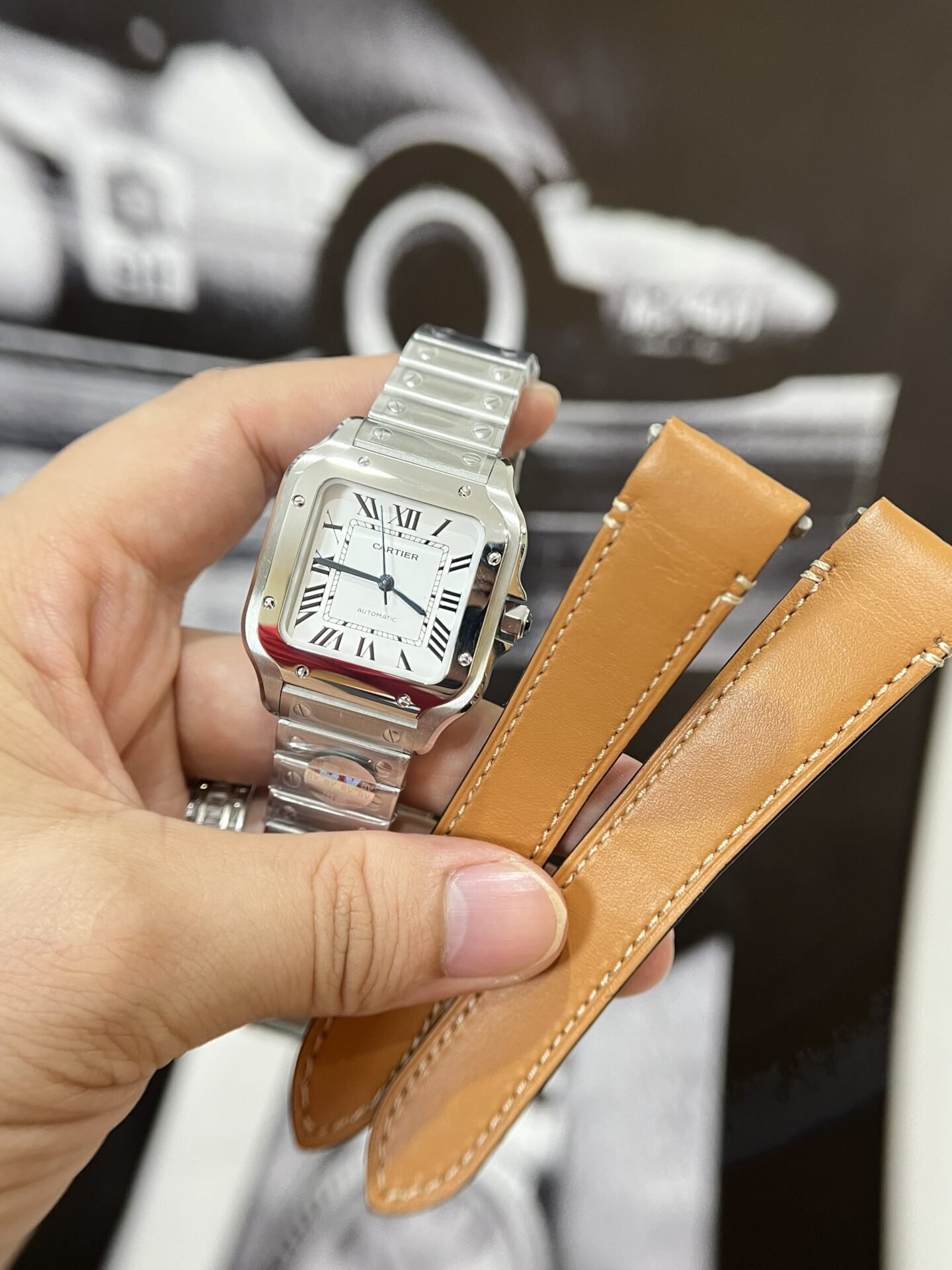 Cartier Santos WSSA0029 Replica 1:1 Watch BV Factory 35mm - Top club