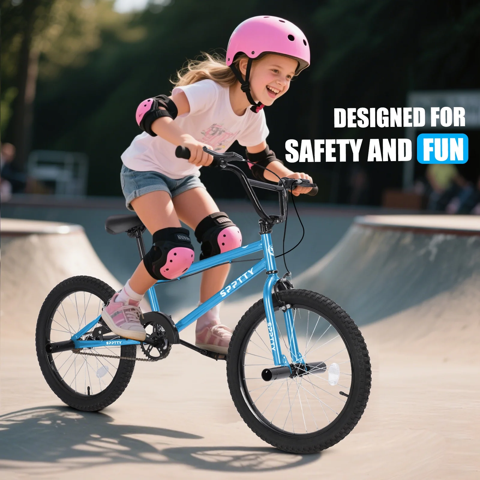 SPPTTY 20" Freestyle BMX Bike with 4 Pegs,Kids Bicycle for Teen Beginner, Age 7-14 Years,Multicolor - Image 27