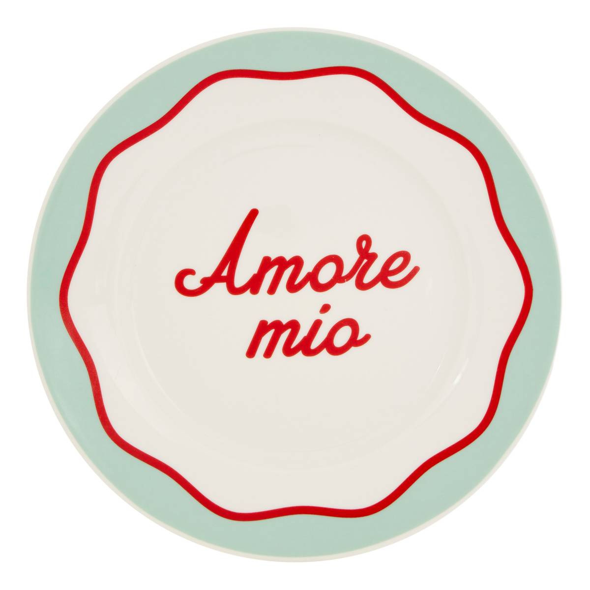 Set of 6 dessert plates"Della Pasta" Porcelain, D.20.4 cm