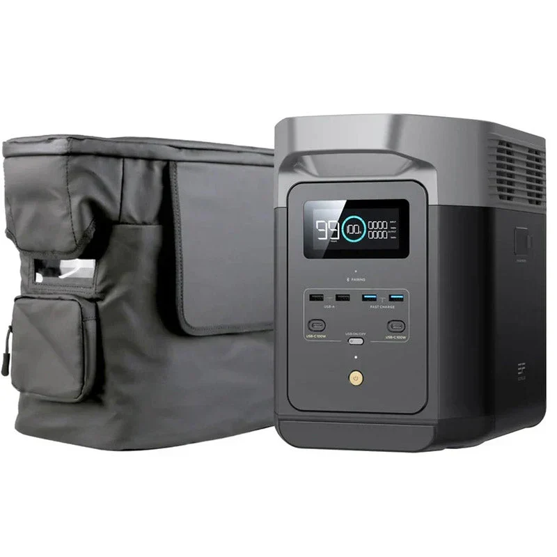 EcoFlow DELTA 2 Portable Power Station 1024Wh 1800W With Waterproof Bag - EFD330 - Image 2 EcoFlow DELTA 2 Portable Power Station 1024Wh 1800W With Waterproof Bag - EFD330 - Image 2