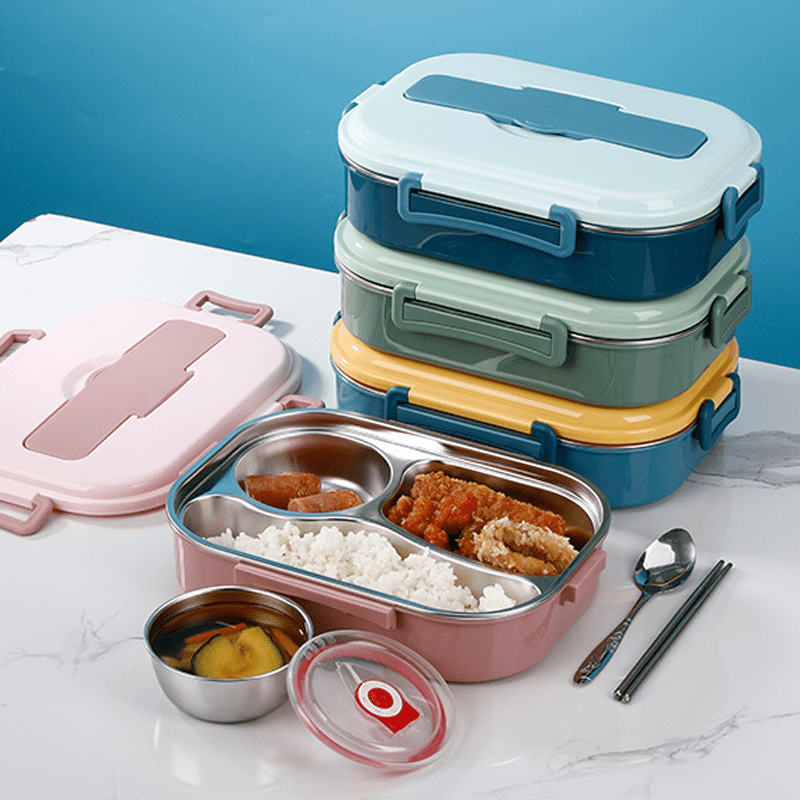 ThermoBox - Lunchbox met Soepkom en 4 Compartimenten
