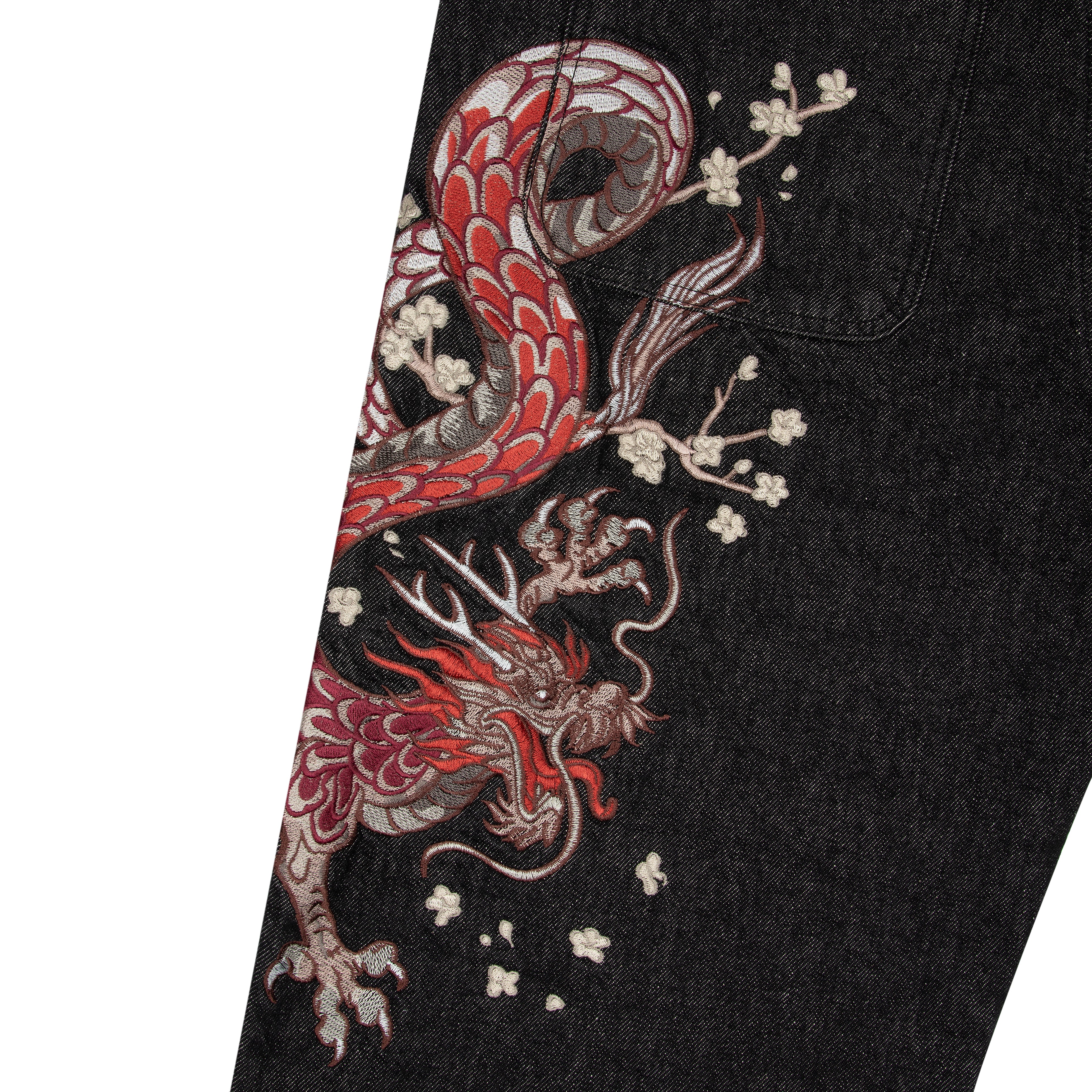 "yakuza" raw Denim black 01