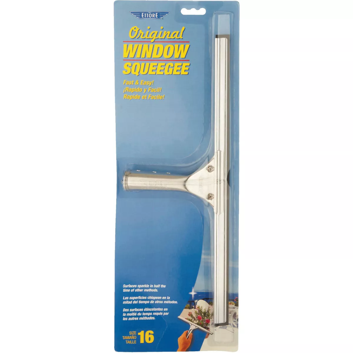Ettore Original 16 In. Rubber Squeegee