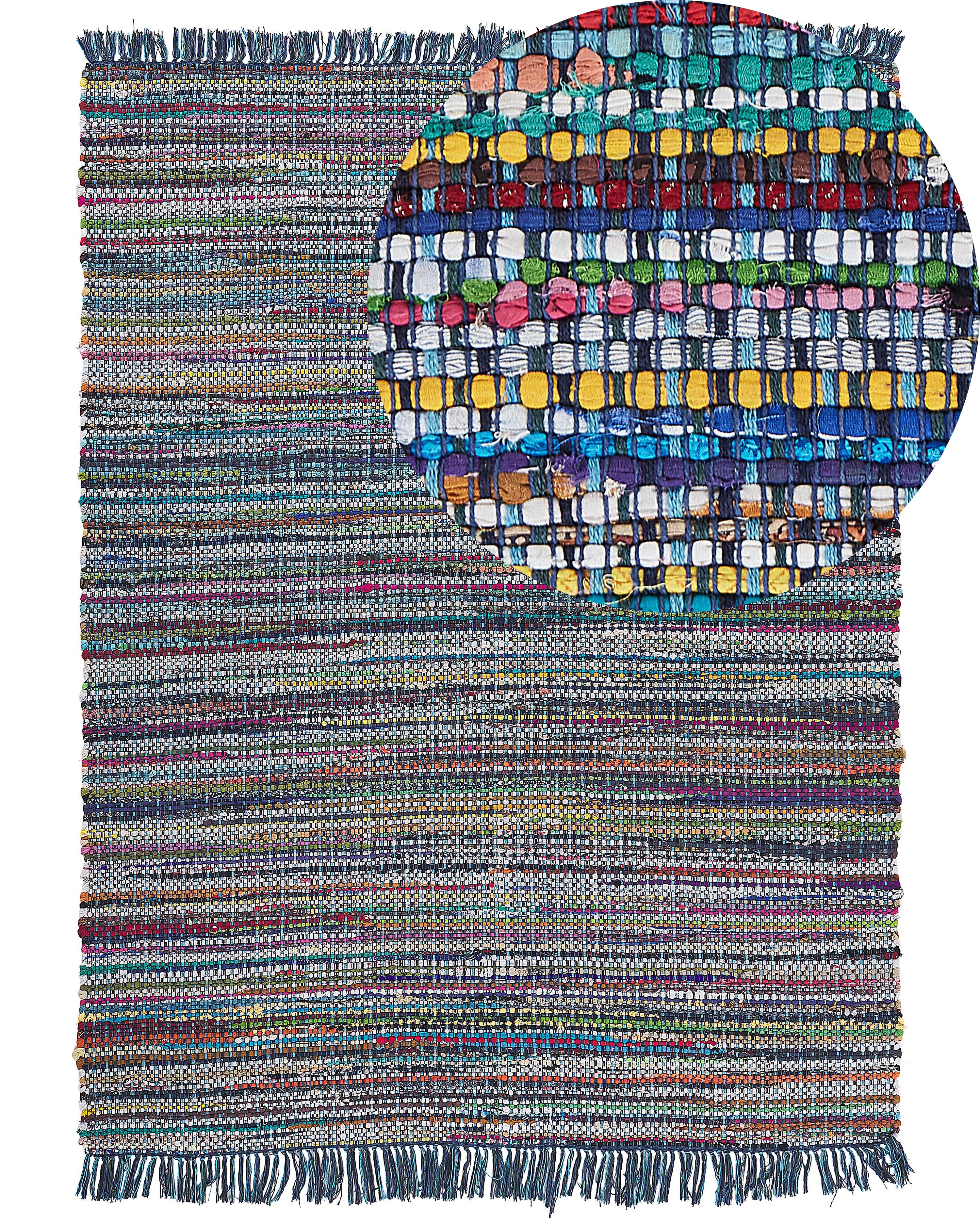 Rug BESNI Blue 160 x 230 cm Cotton